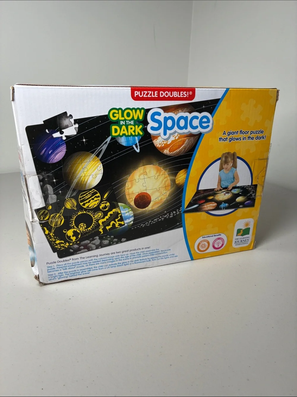 The Learning Journey Glow-in-the-Dark Space Puzzle - Blue & Yellow